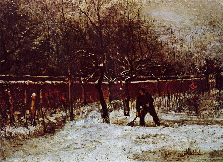 The Parsonage Garden At Nuenen In The Snow 1885